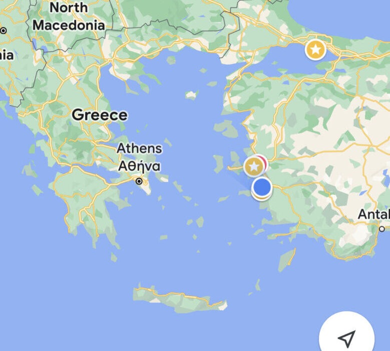 ギリシャの地図