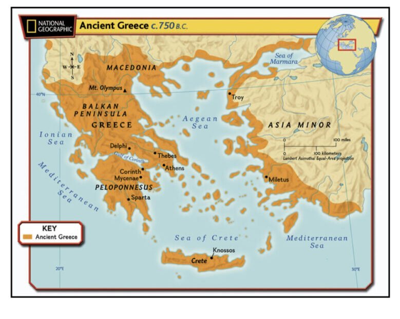 古代ギリシャの地図